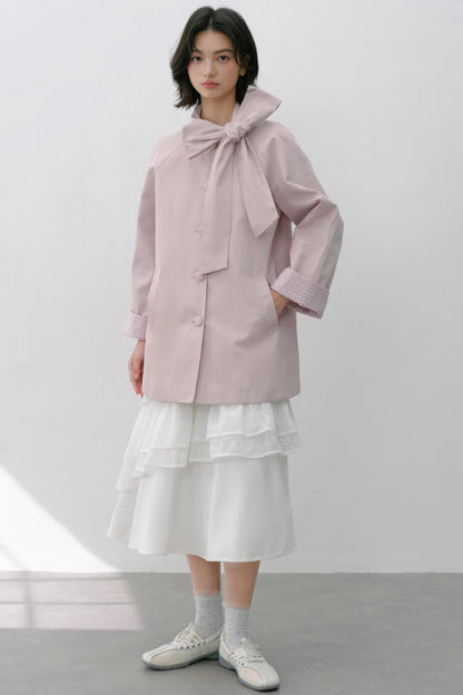 Sweet Bow Trench Coat