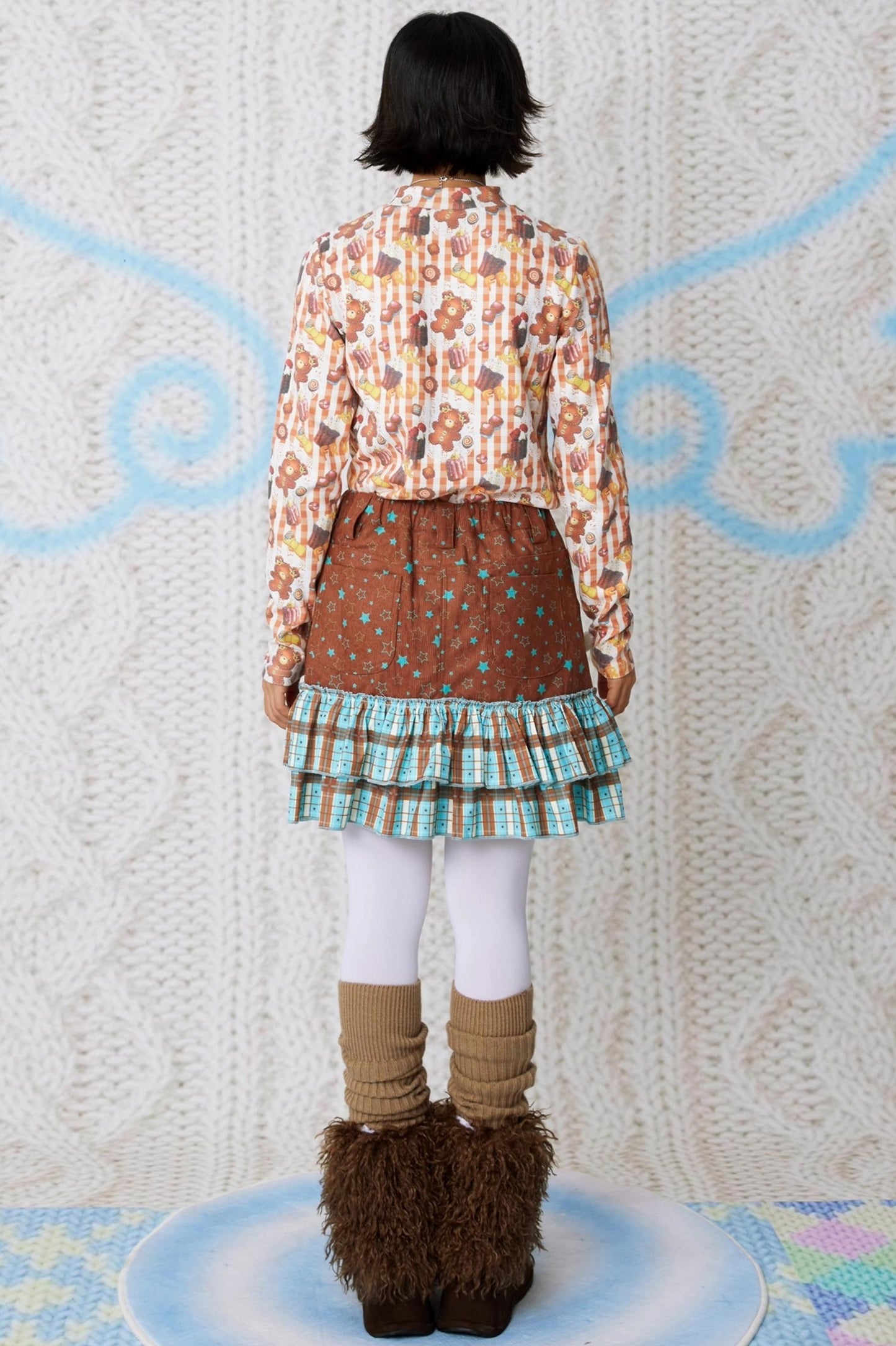 Corduroy Wings Autumn Skirt