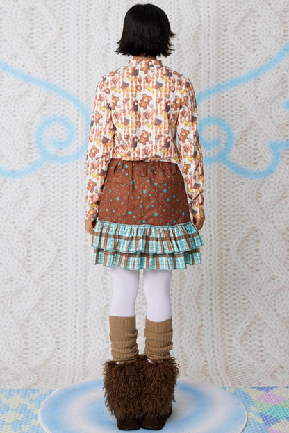 Corduroy Wings Autumn Skirt