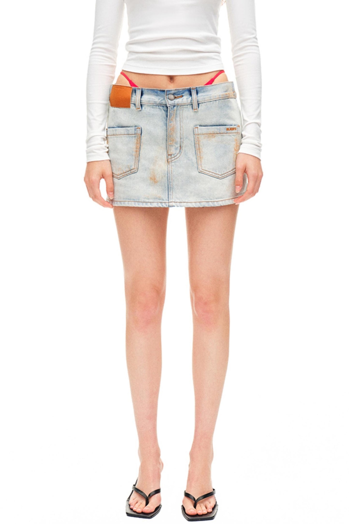 Sack Denim Skirt