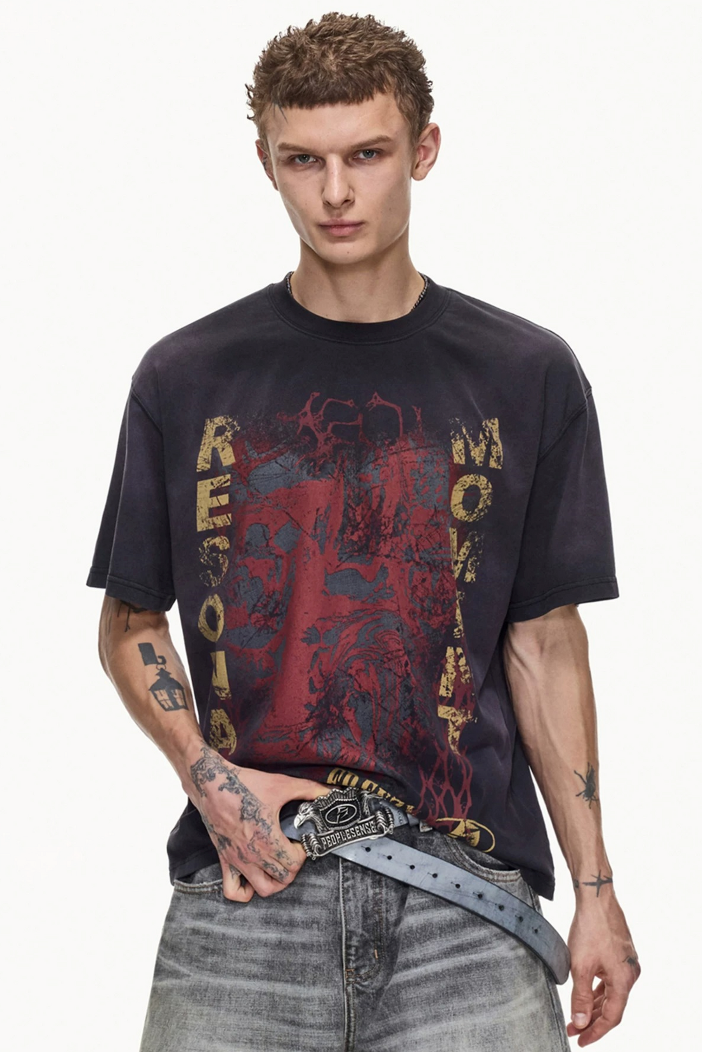 Retro Distressed Cotton Top