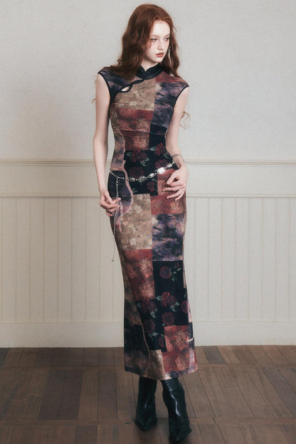 Vintage Chinese Cheongsam Dress