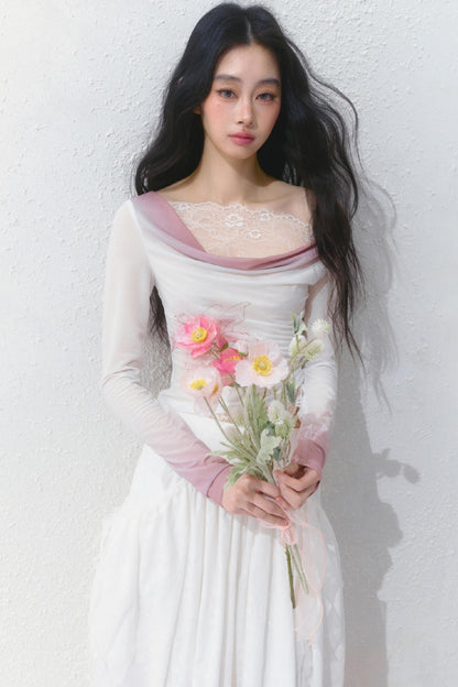 Romantic Lace Patchwork Tee