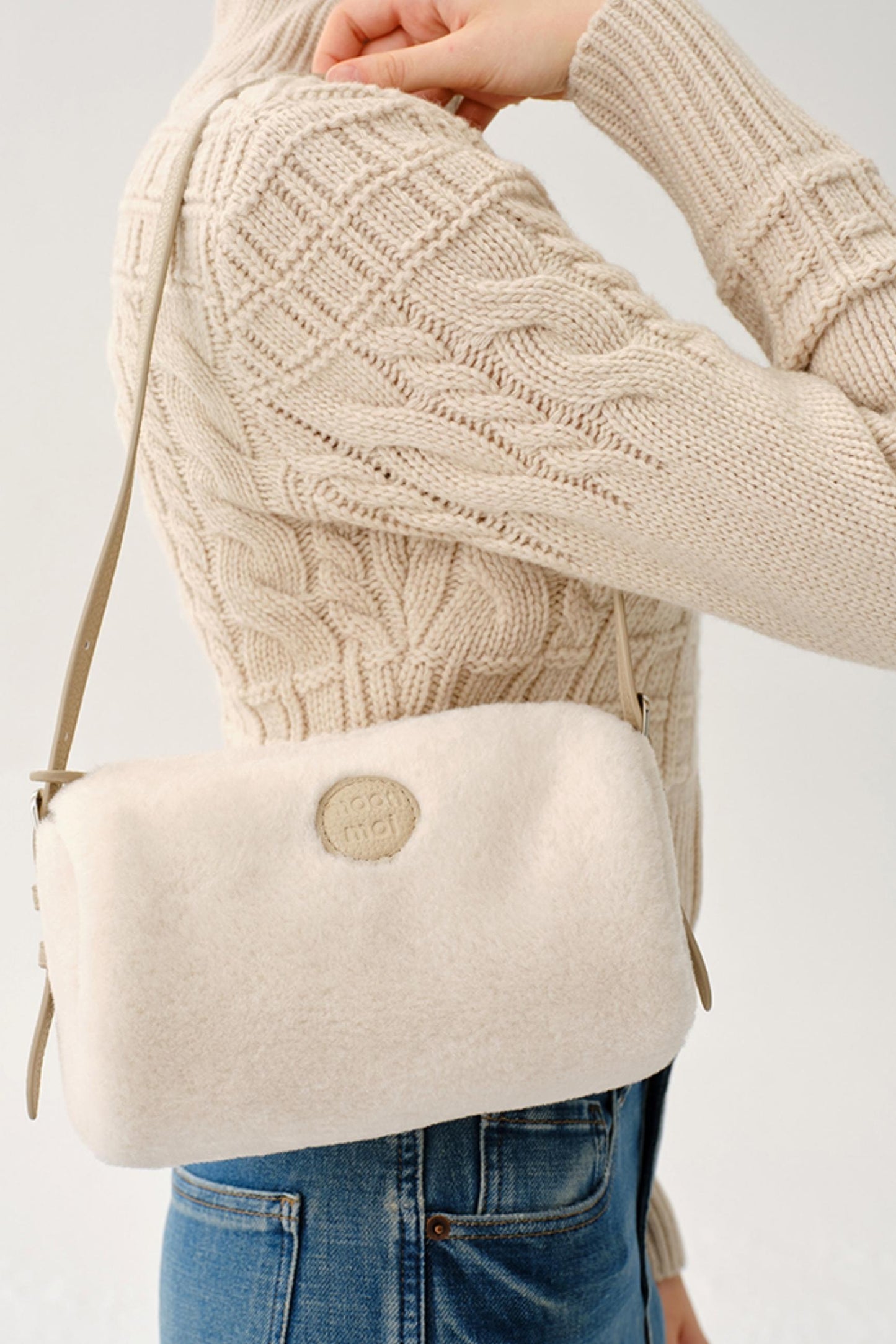 Plush Patchwork Leather Bag