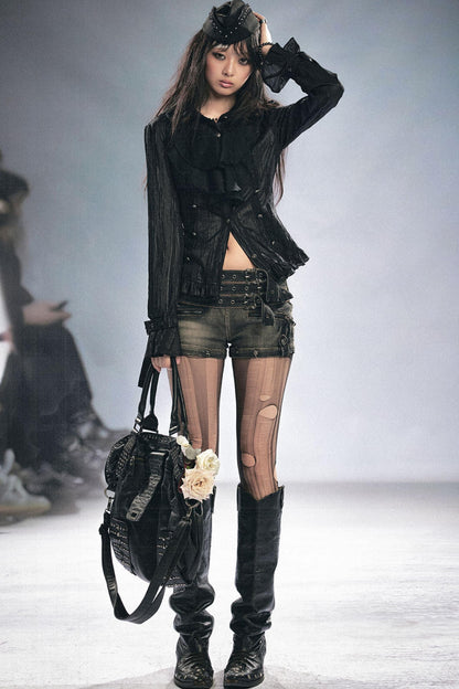 Undercurrent Romantic Ruffled Shirt