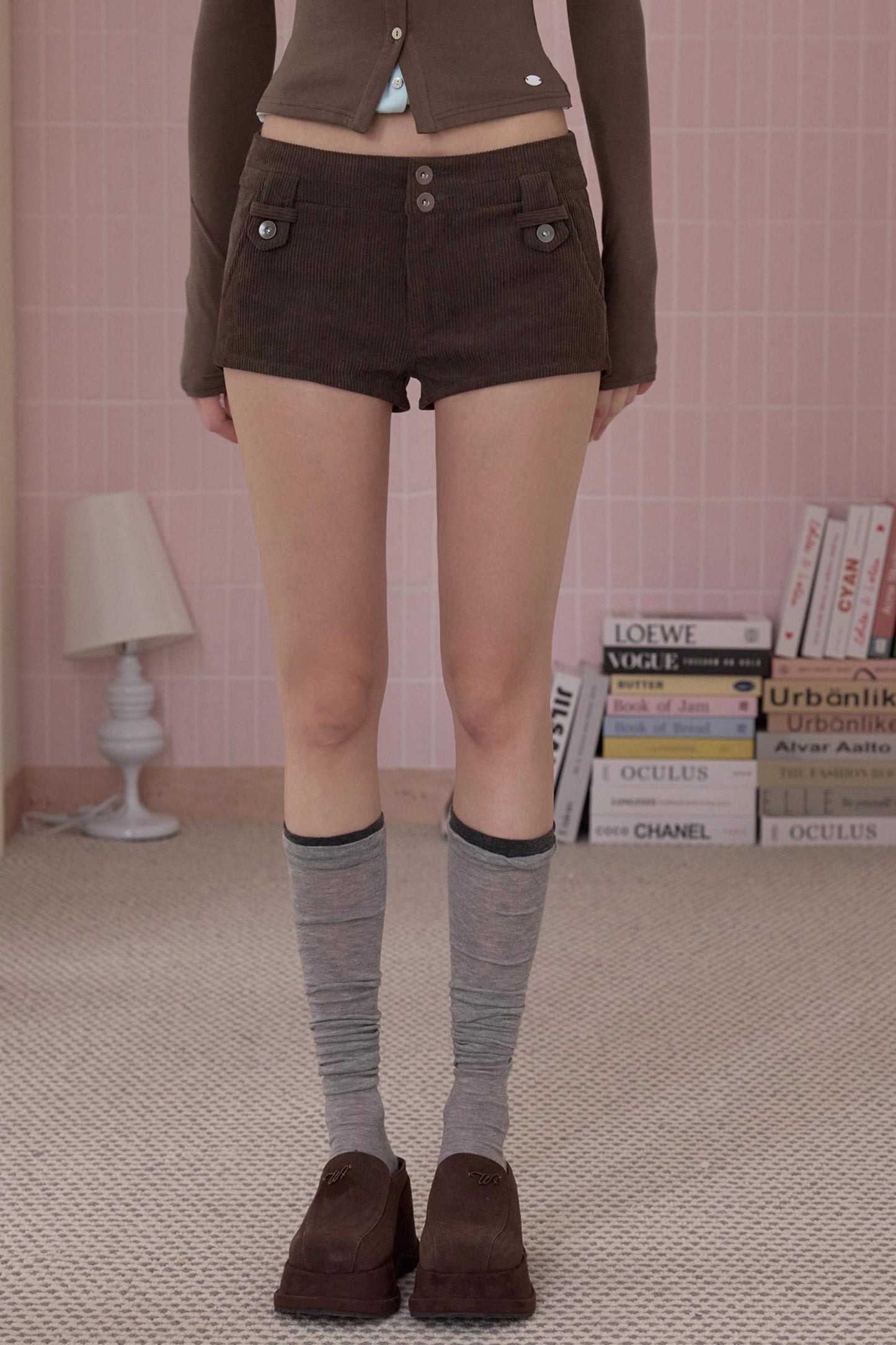 Retro Sweet Corduroy Shorts