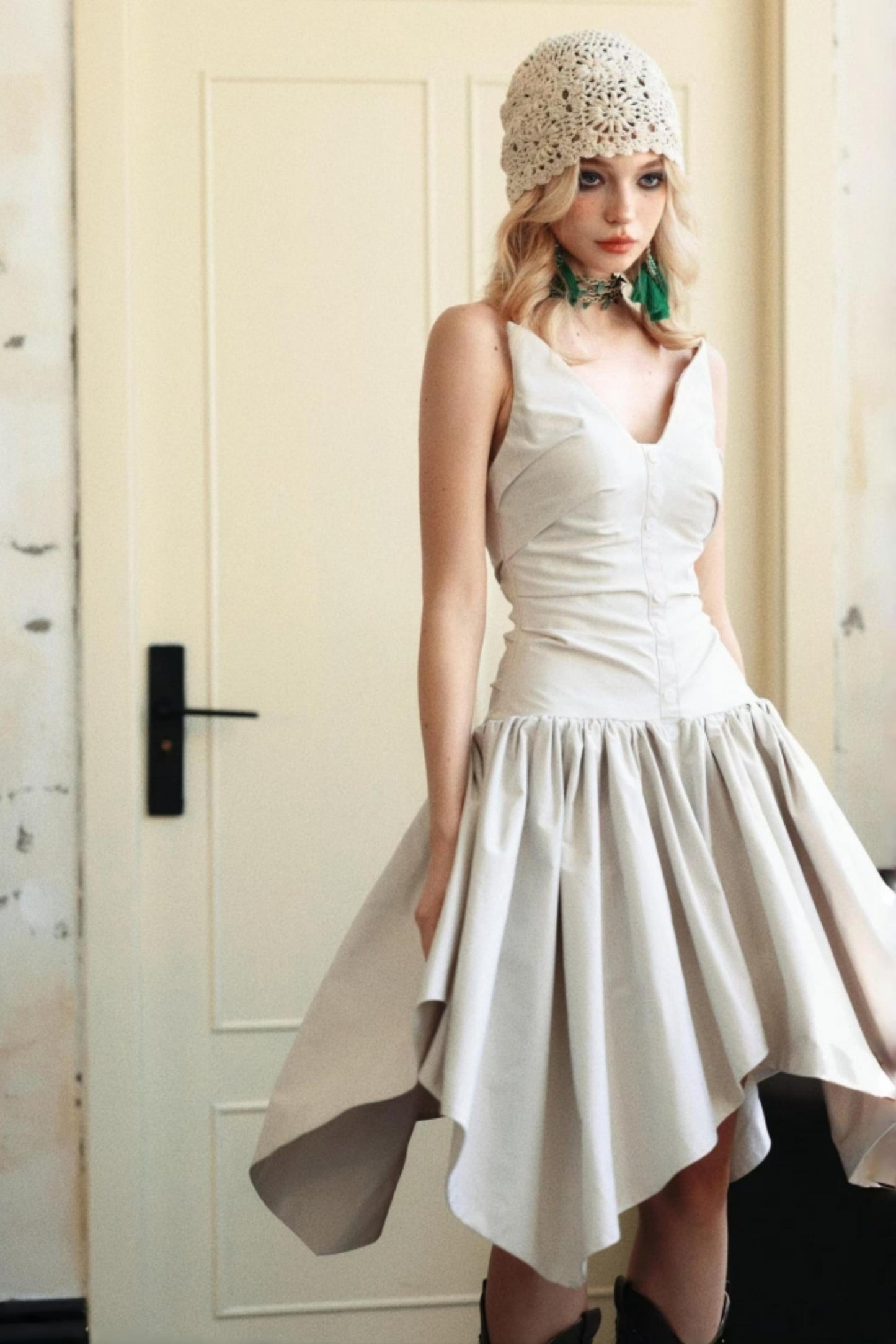 Vintage Irregular Fit & Flare Dress