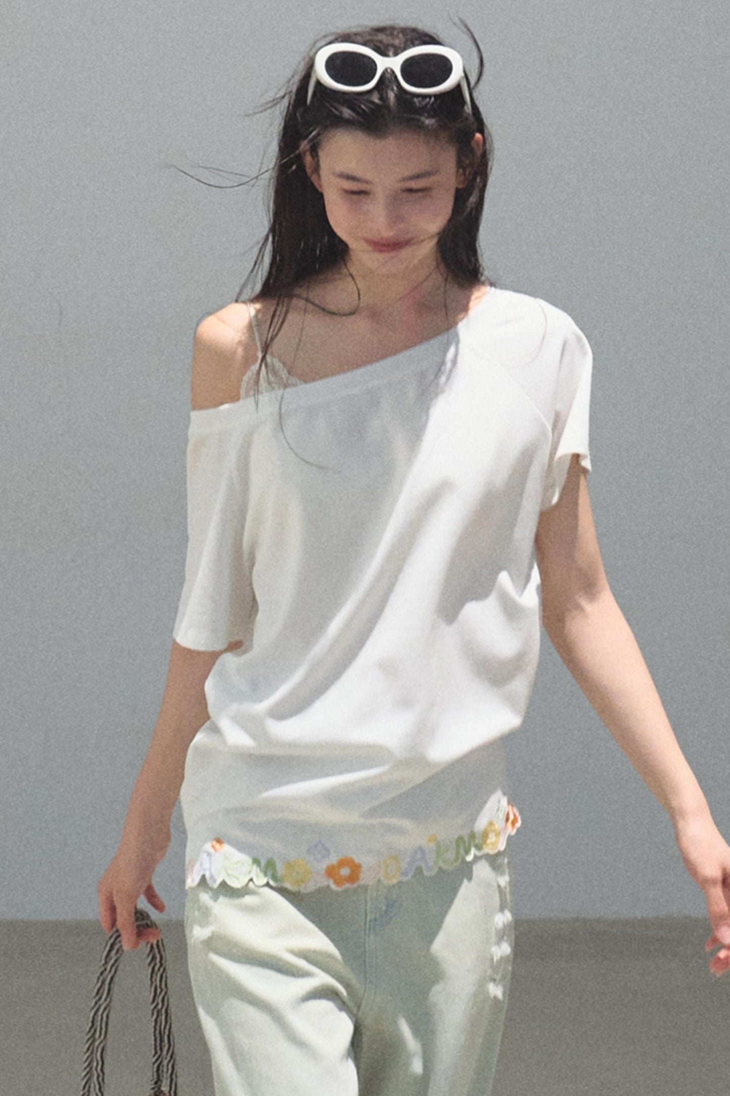 Pine and Cypress Embroidered Loose T-Shirt