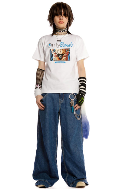 Original Spoof American Street Shoulder T-Shirt