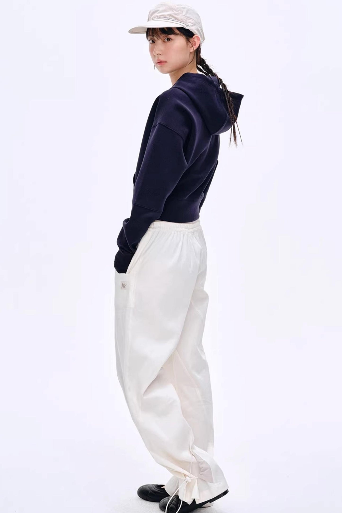 Lyocell Color-Block Pants