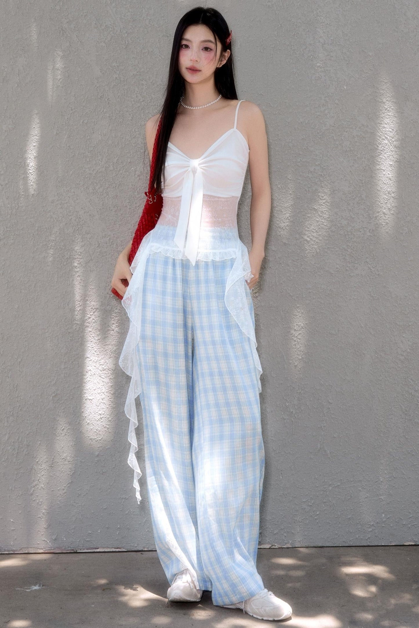 Lace Ruffle Cami Top