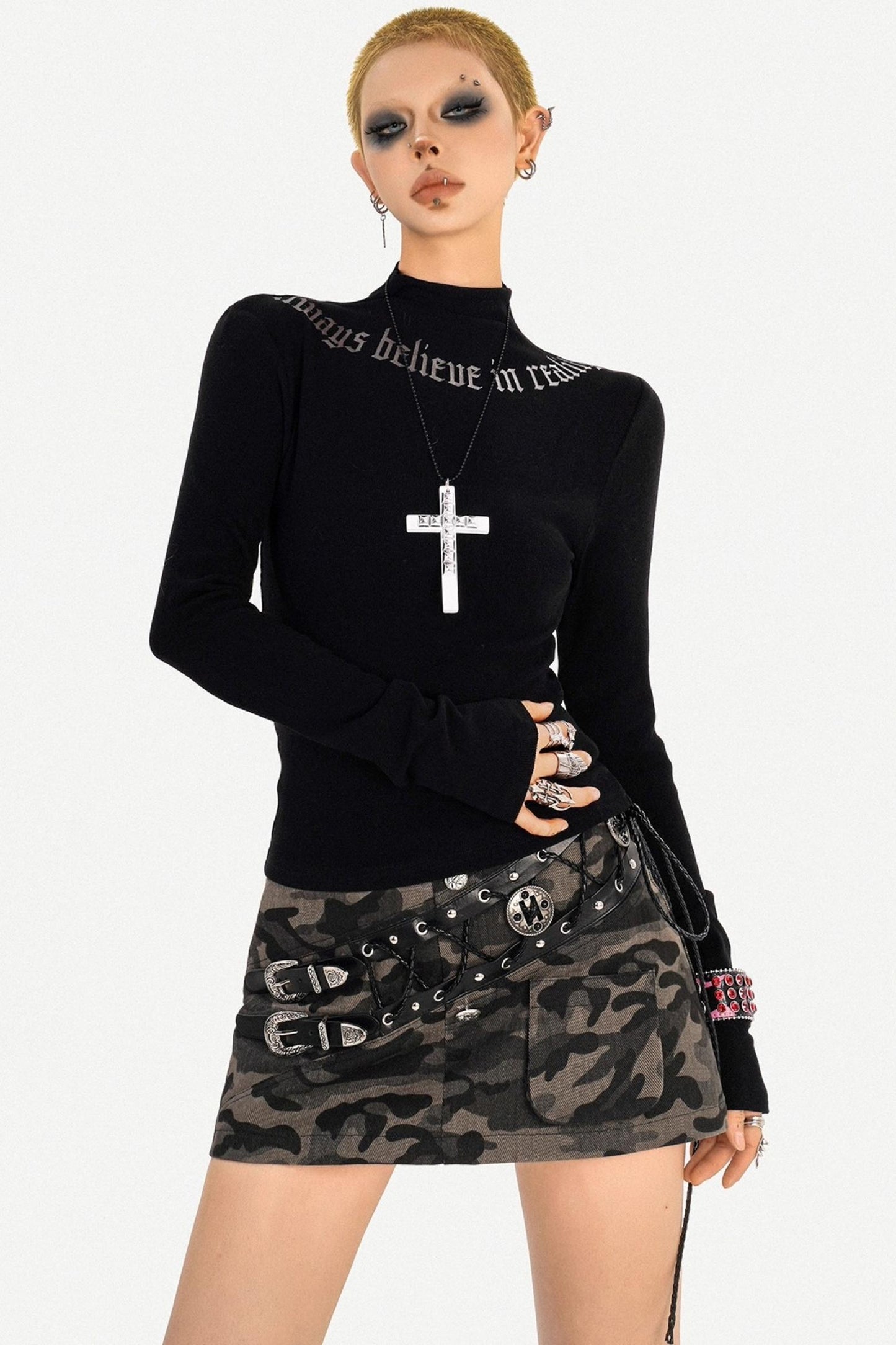 Slim-Fit Autumn Collar Top