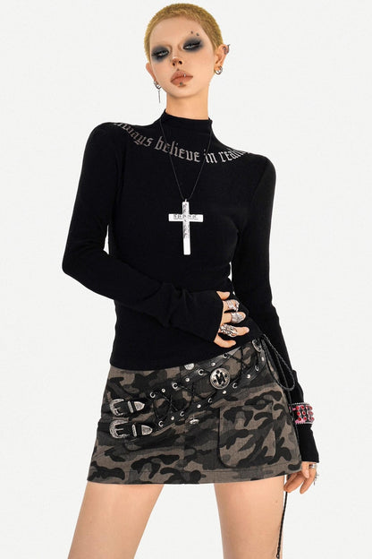 Slim-Fit Autumn Collar Top