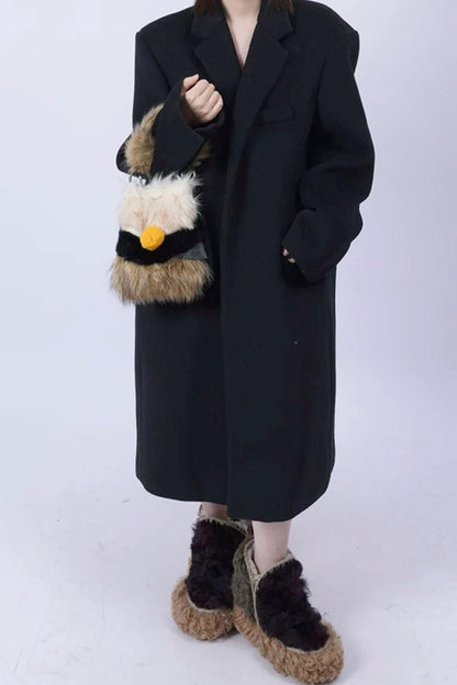 Wild Furry Color-Block Bag