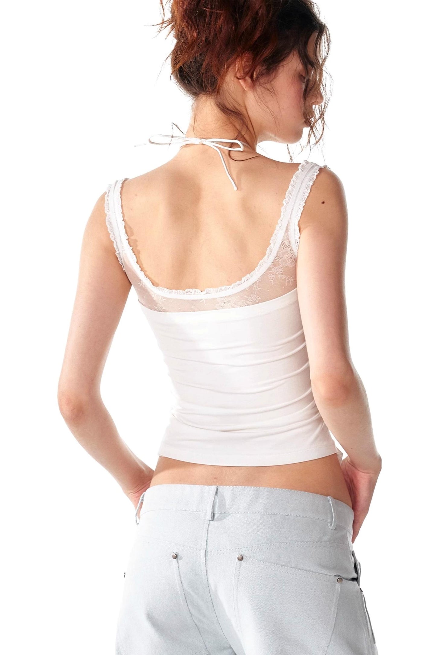 Lace-Trimmed Slim Fit Camisole