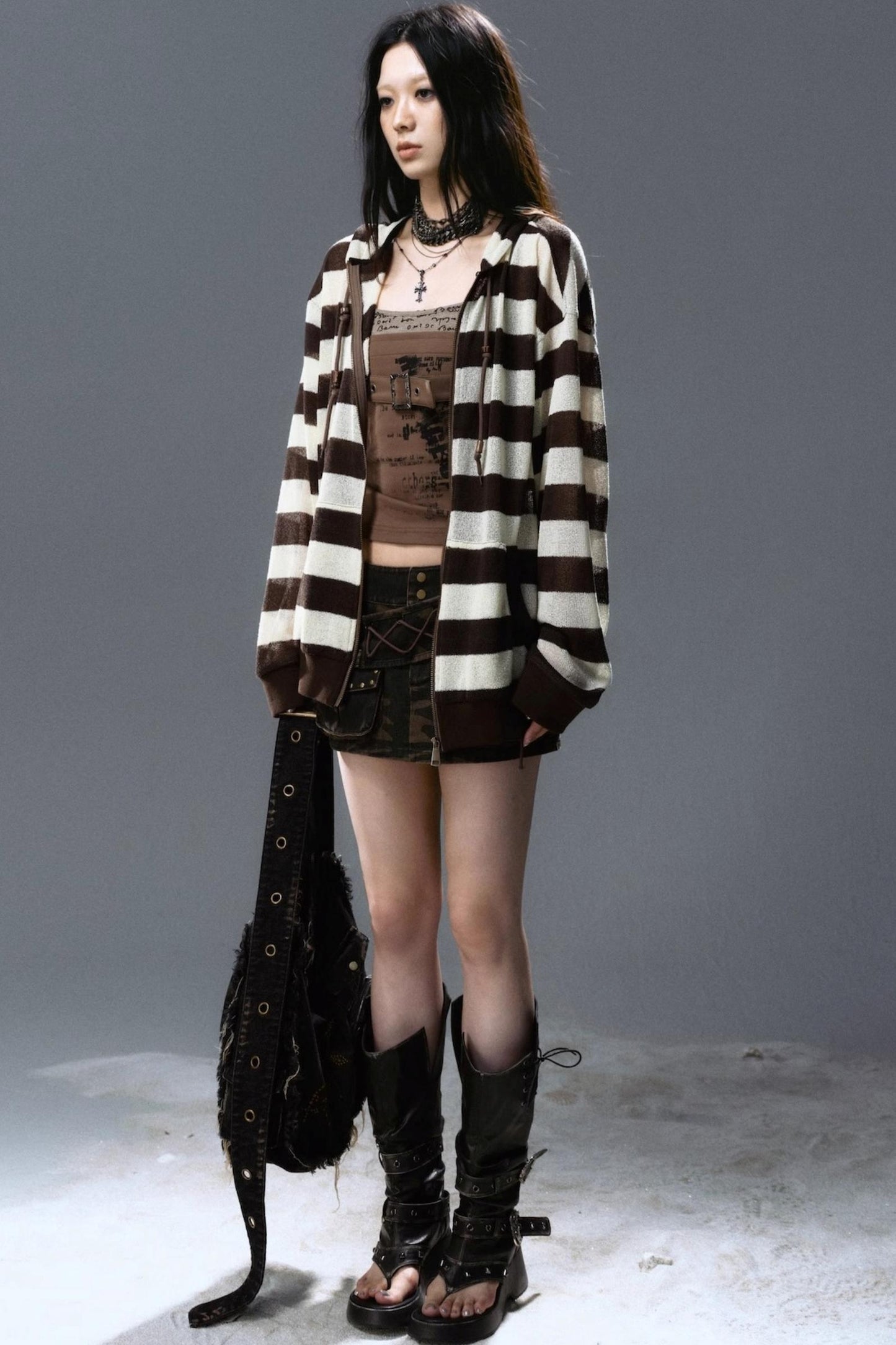 Striped Sunshade Hoodie