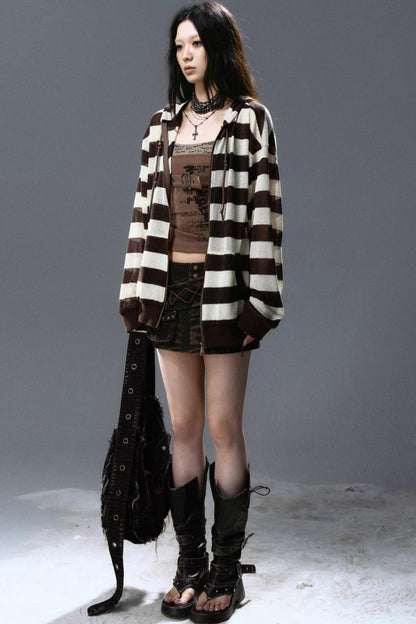 Striped Sunshade Hoodie