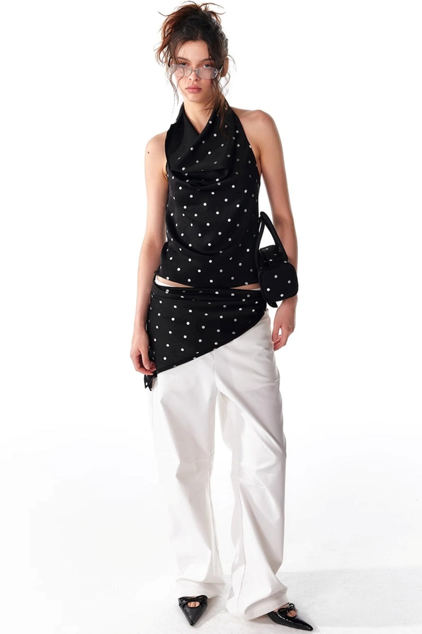 Silver Sleeveless Top