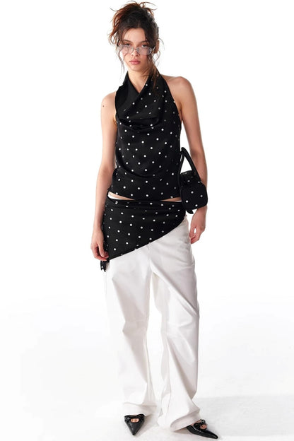 Silver Sleeveless Top