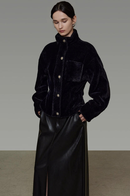 Retro Slimming Leather Skirt