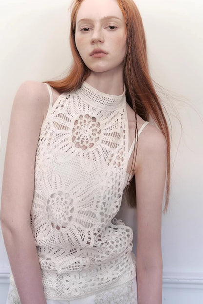 Thorn Flower Knit Tank