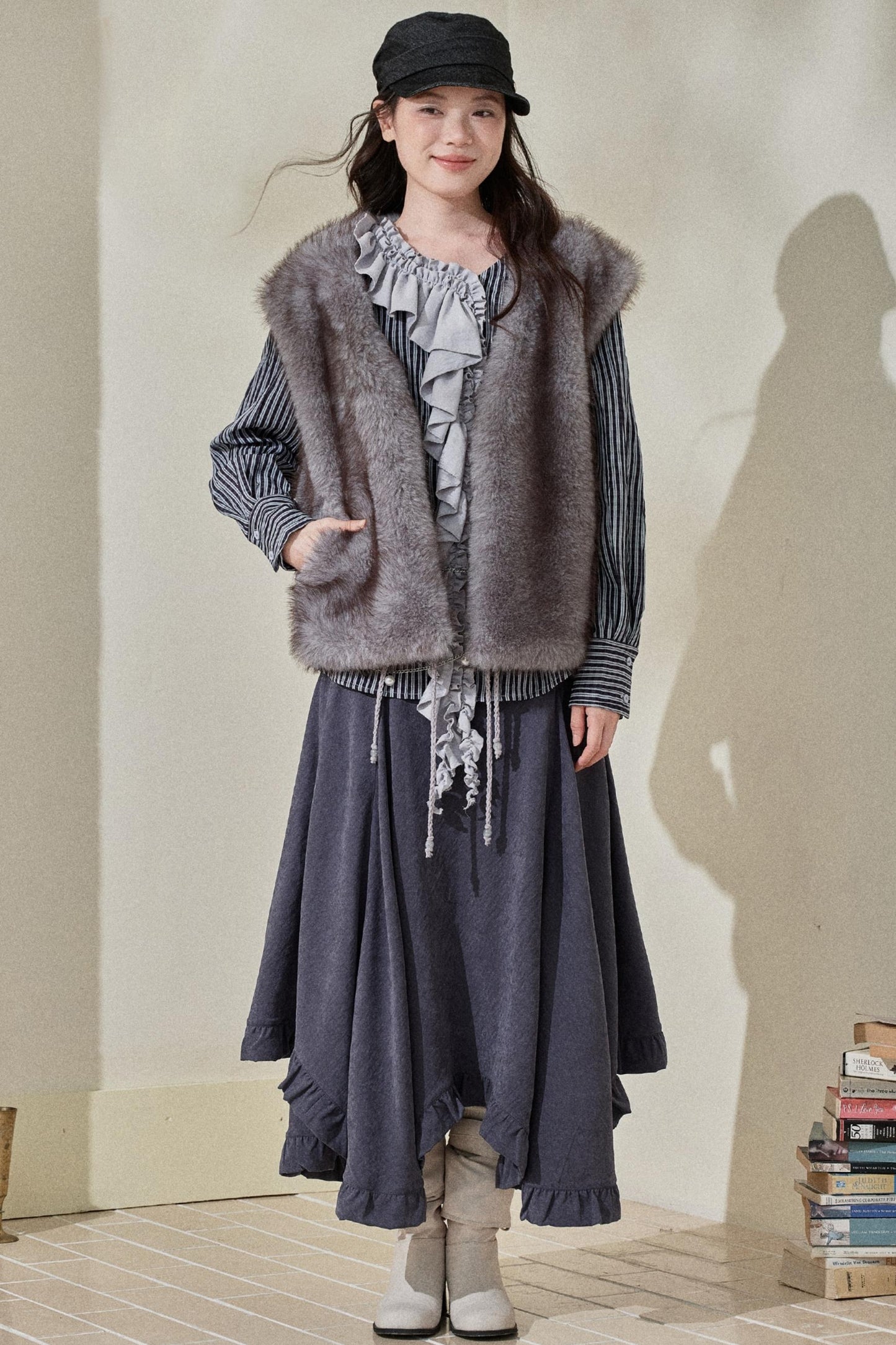 Eco-Friendly Faux Fur Vest