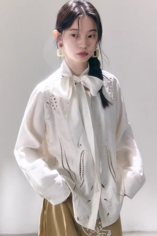 Tulip Embroidery Blouse