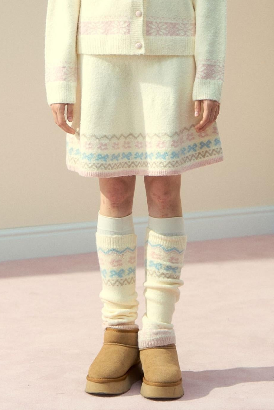 Sunset Fair Knitted Top & Skirt Set-Up