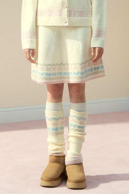 Sunset Fair Knitted Top & Skirt Set-Up