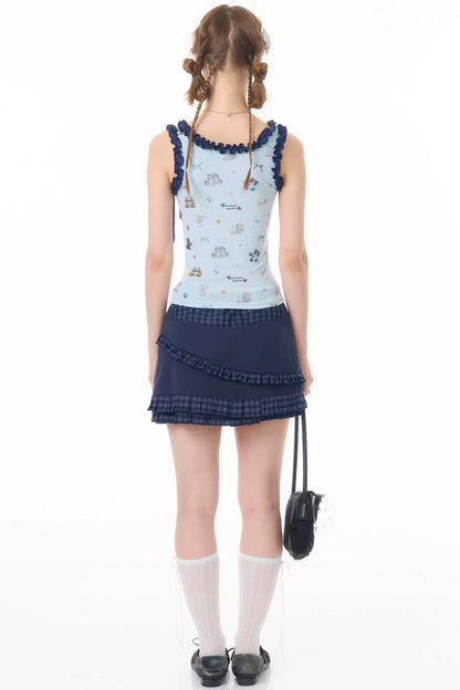 Playful Paradise Ruffled Camisole