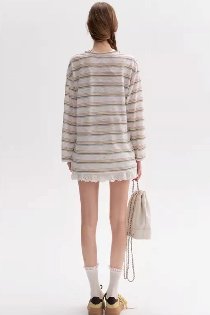 Lazy Painted Long Sleeve Polo Shirt