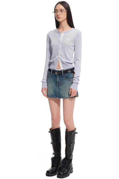 Rosemary Silk Wool Knit Cardigan