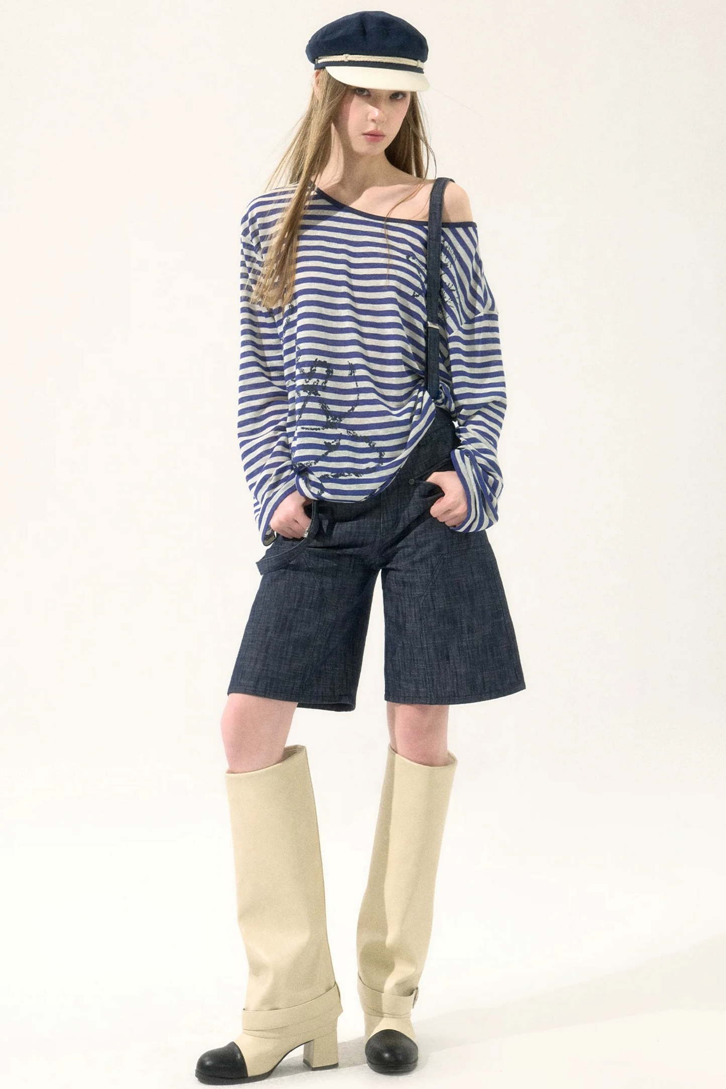 Versatile Striped Cover-Up Top