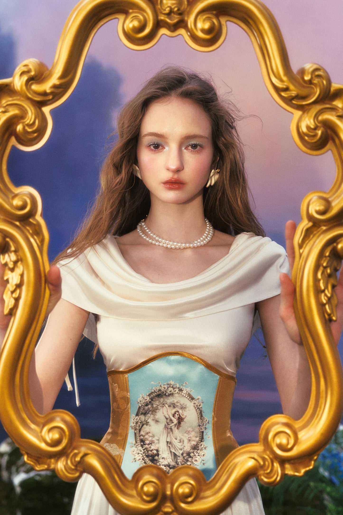 Elegant Floral Dress Waist