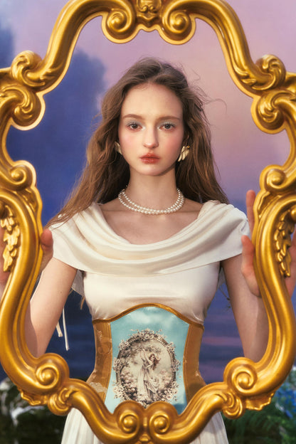 Elegant Floral Dress Waist