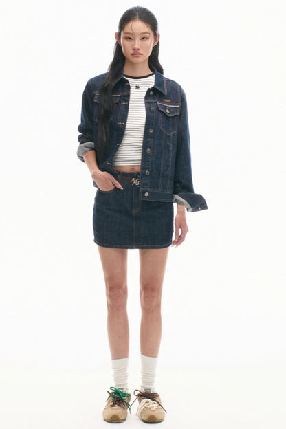 Classic Denim Short Skirt