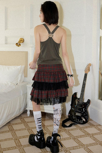 Retro Short Cake Skirt
