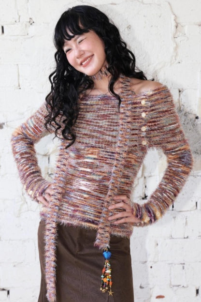 Toffee Candy Off-Shoulder Top