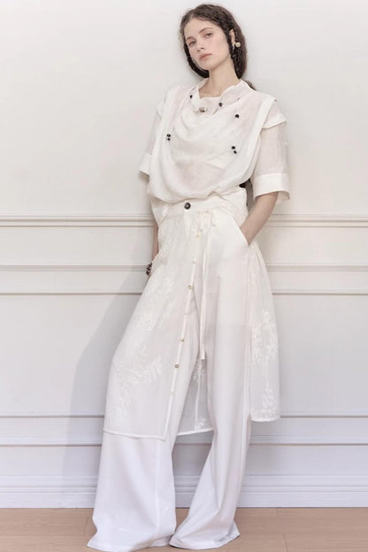 Yuan Beaded Summer Top