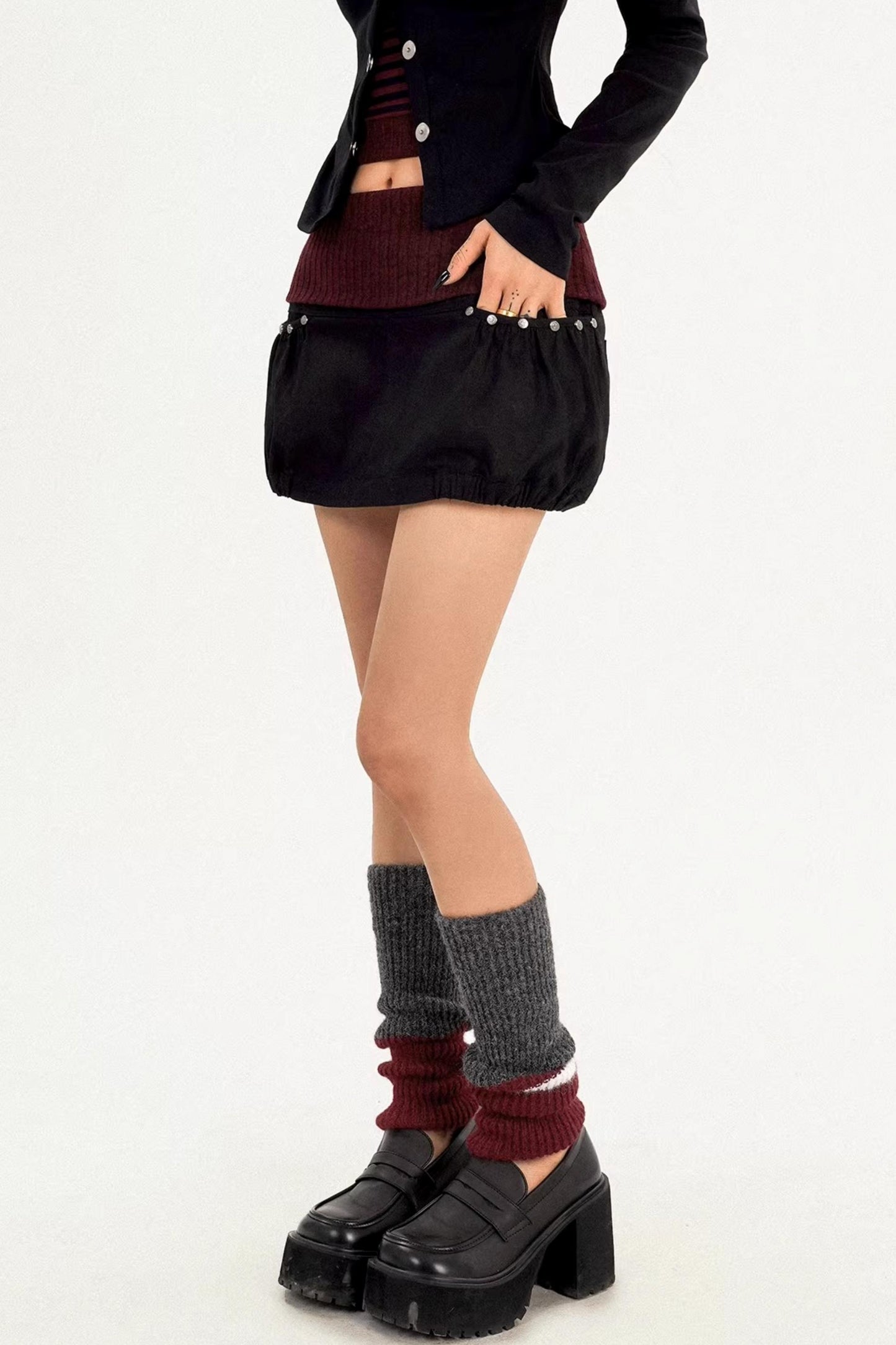 Floral Bud Patchwork Skirt