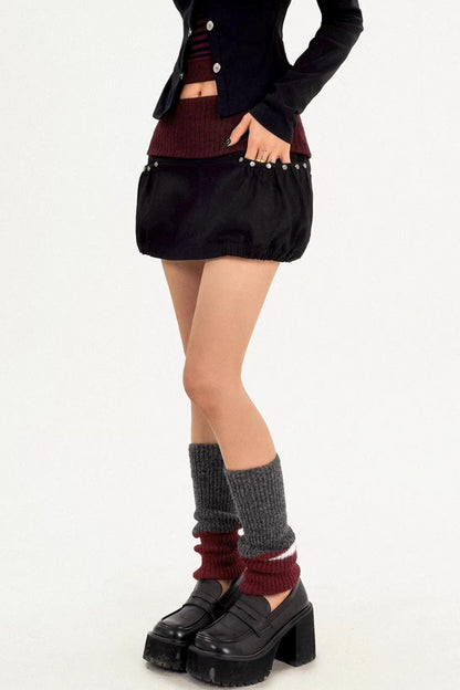 Floral Bud Patchwork Skirt
