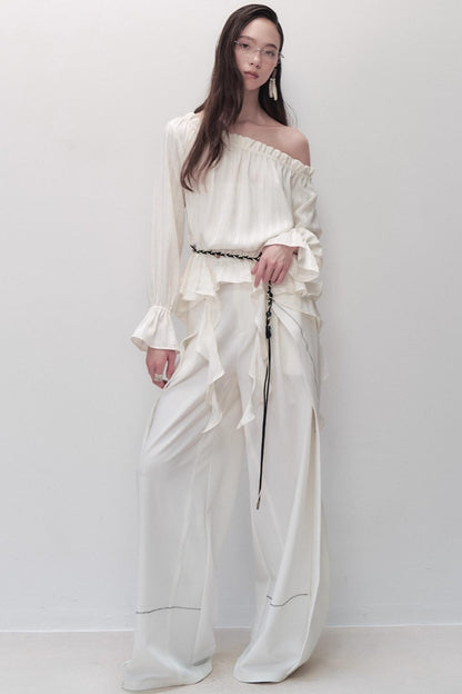 Black Wide-leg Pants