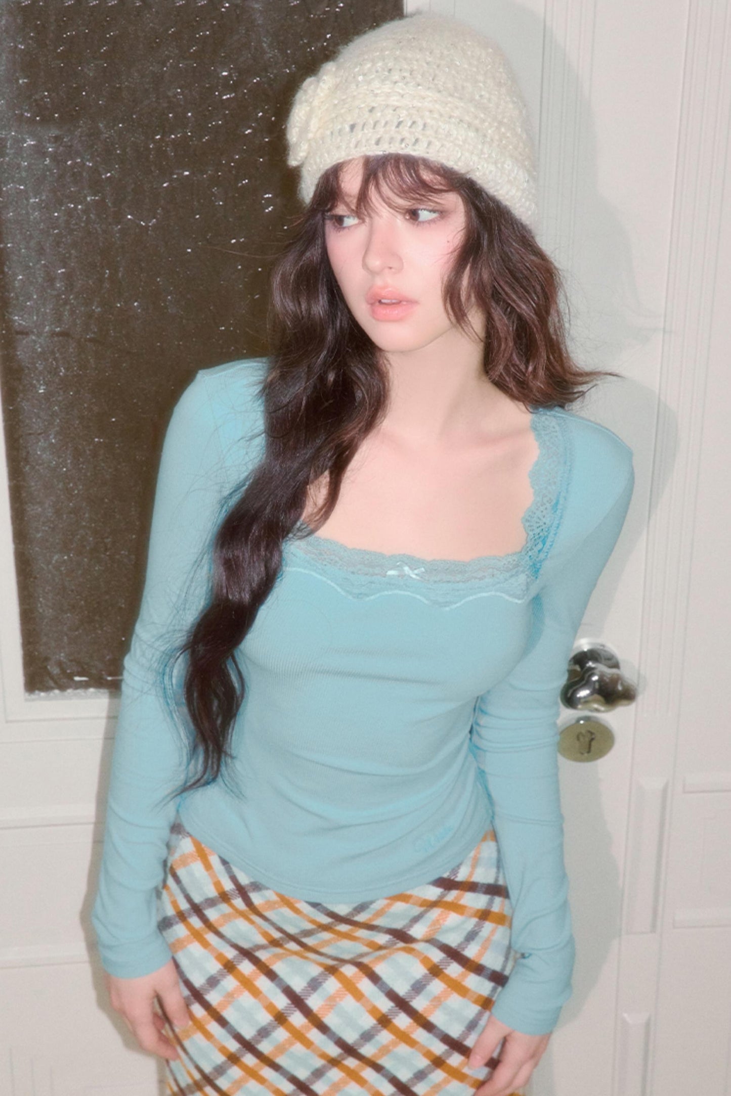 Long Sleeve Lace T-Shirt