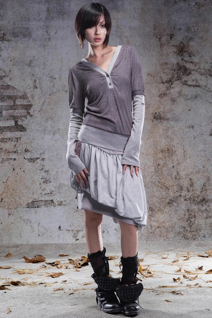 Original V-Neck Knitted Top