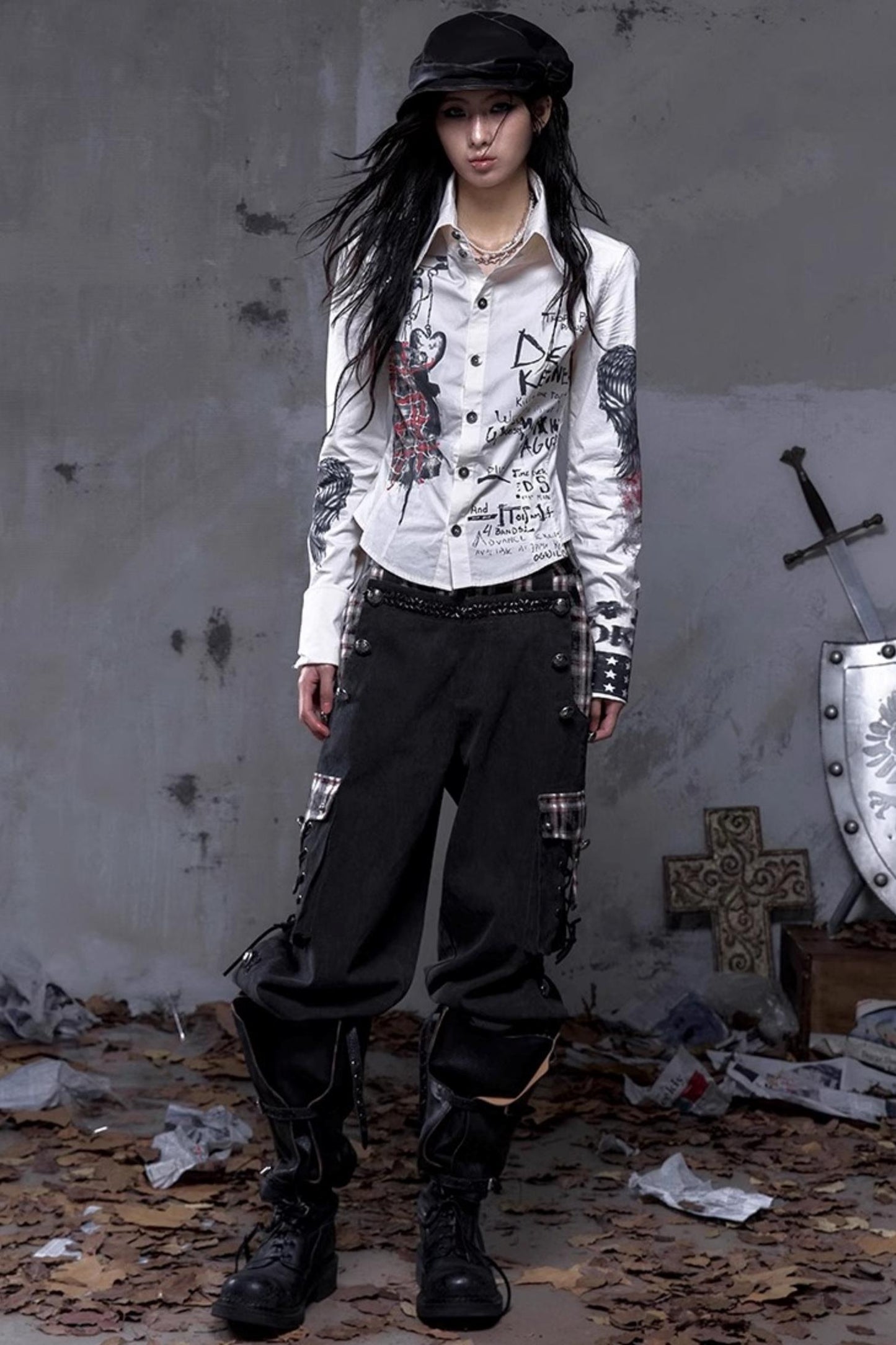 Vintage Rebel Slim Fit Long Sleeve Shirt