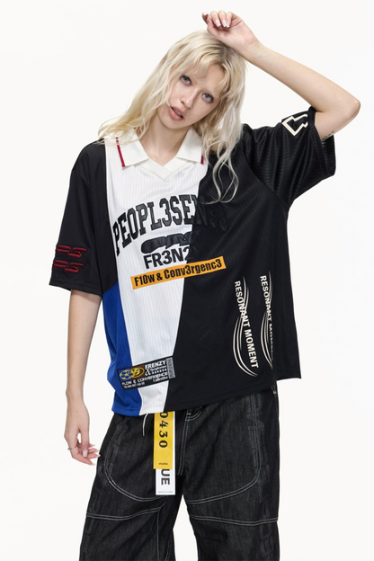 American Jersey Polo Top