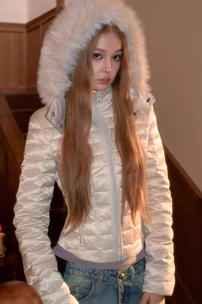 Winter Fur Collar Down Jacket