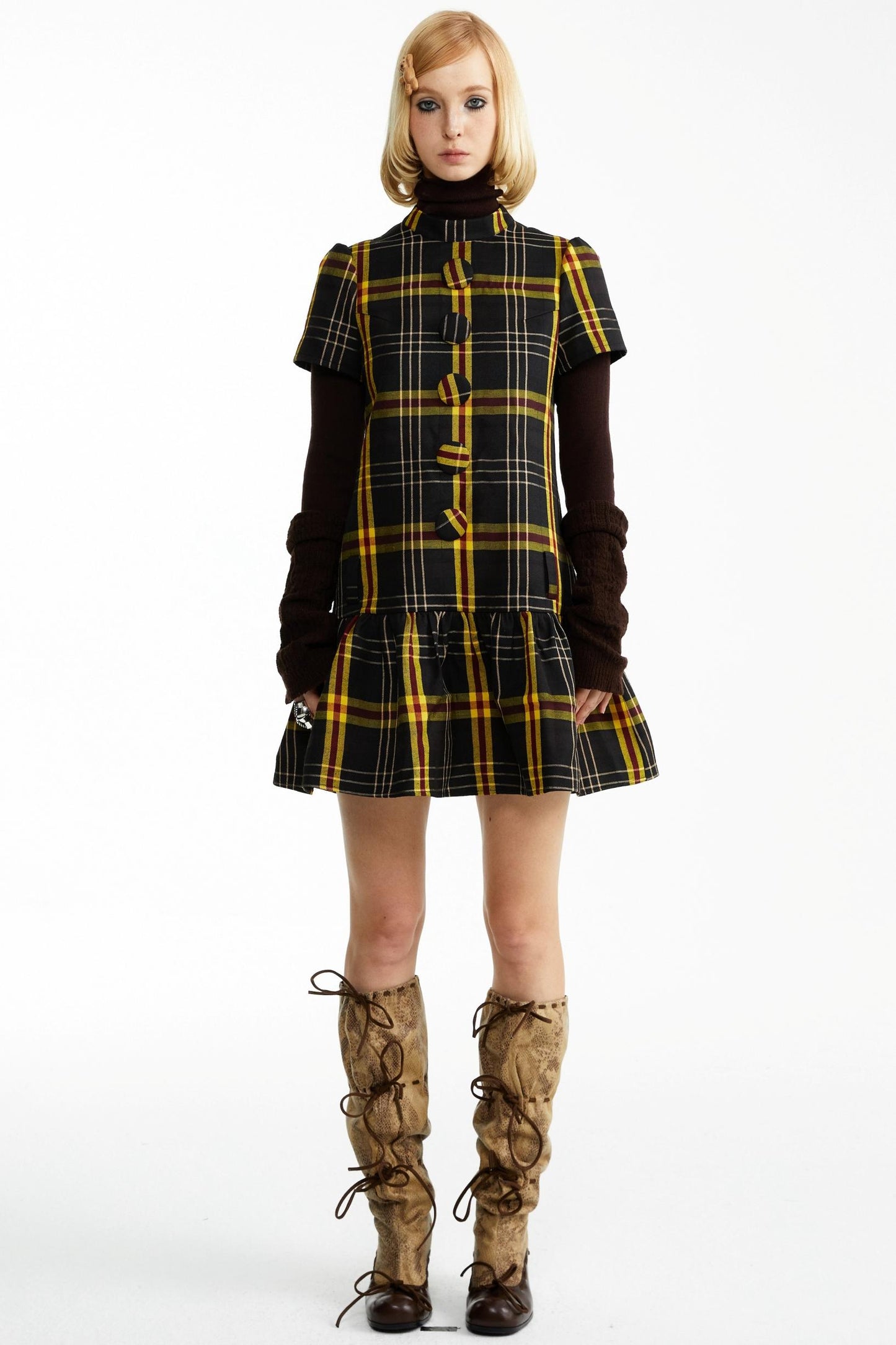 Fall Check Dress