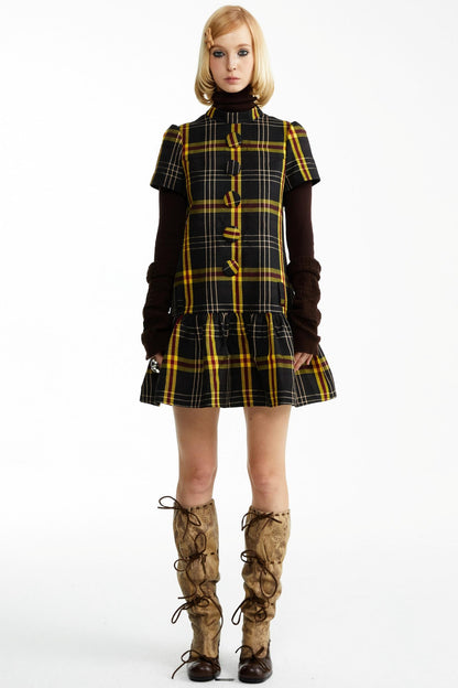 Fall Check Dress