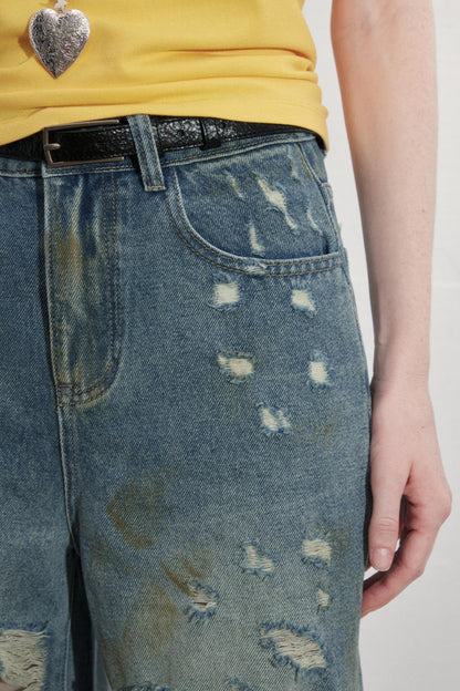 Summer Chic Distressed Jeans